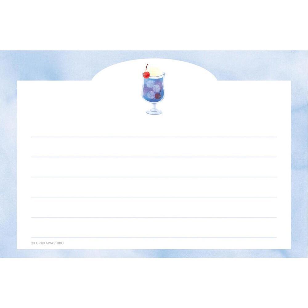 Furukawashiko Cream Soda Letter Sets, Textured Washi Paper Kawaii Stationery - Picture 5 of 10